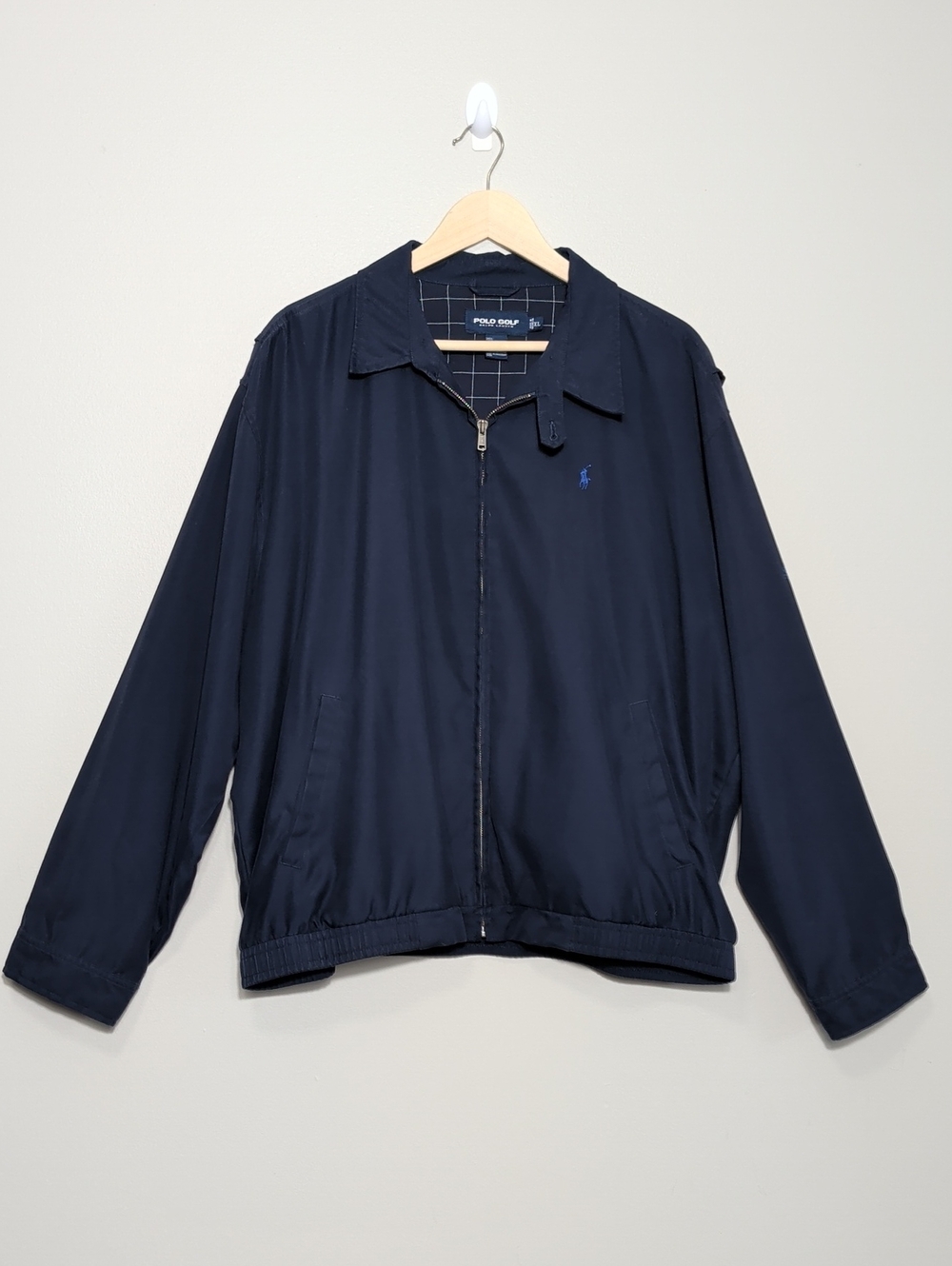 Polo Golf Ralph Lauren Harrington Bi-Swing Jacket Navy Blue Preppy Academia XL